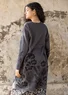 Long gilet "Dawn" en ramie/coton recyclé (gris cendré S)