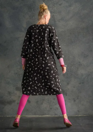 Robe "Sprint" en lin - noir/motif