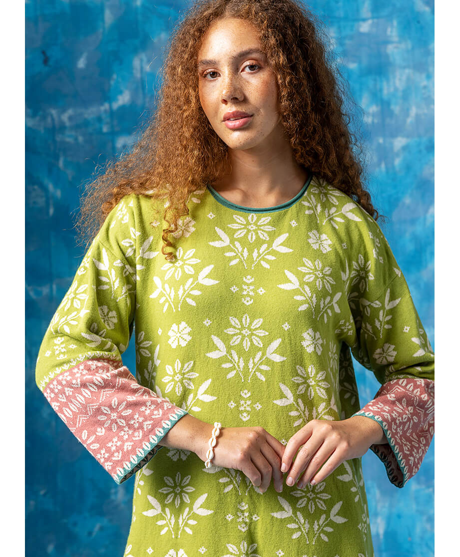 “Salma” sweater in organic cotton/linen