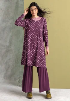 Tunique "Juliet" en jersey de coton biologique/modal - allium/motif