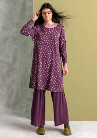 Tunique "Juliet" en jersey de coton biologique/modal - allium/motif