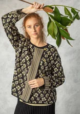 “Andes” organic/recycled cotton cardigan - black