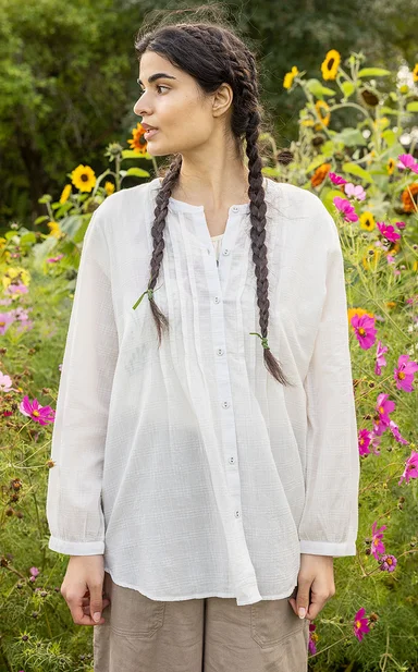 “Garden” organic cotton blouse