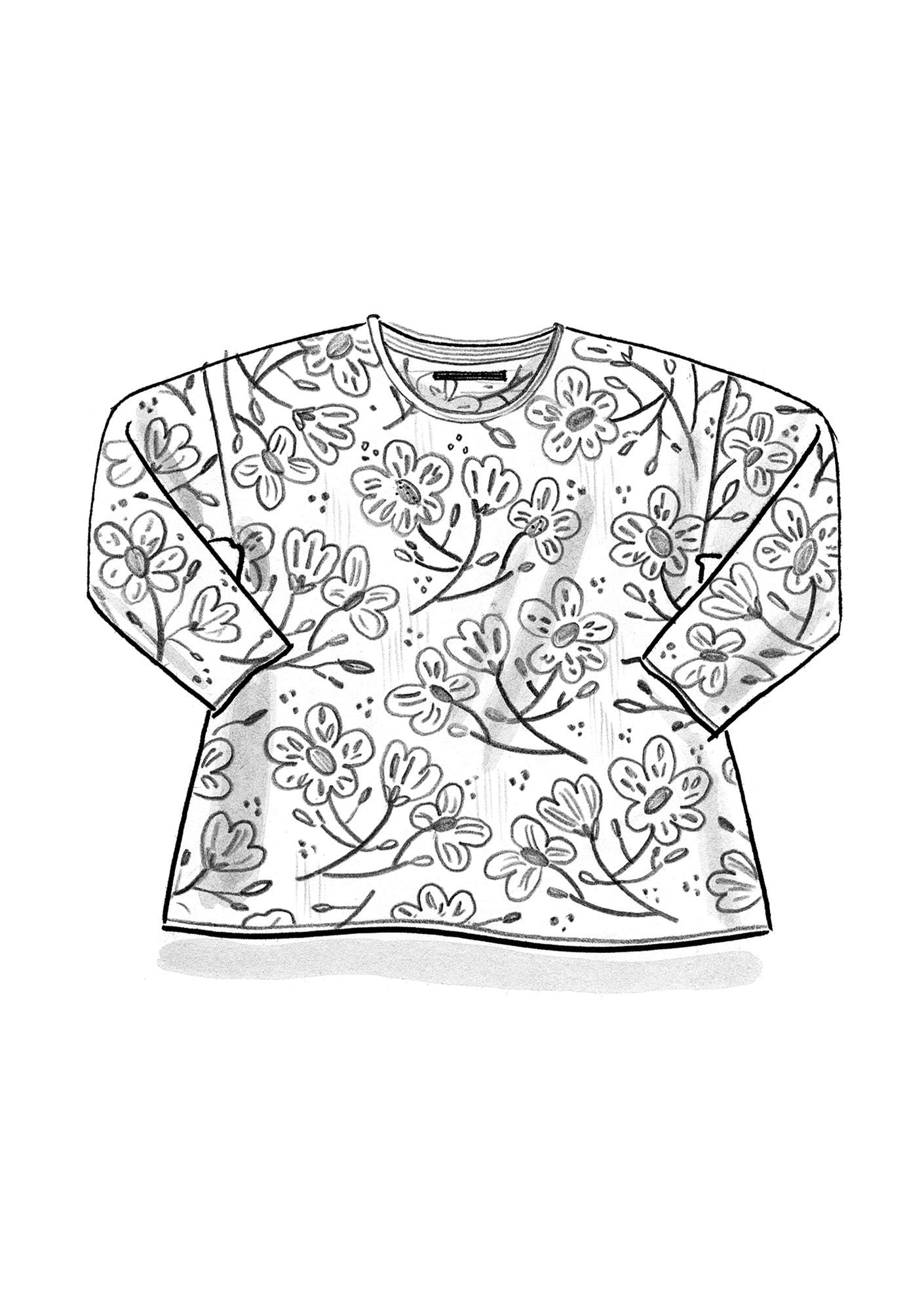 “Magnolia” organic cotton sweater curry