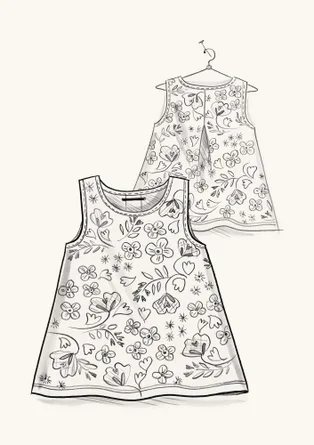 “Eva” organic cotton jersey tank top - light ecru