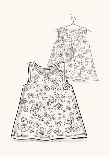 “Eva” organic cotton jersey tank top - light ecru