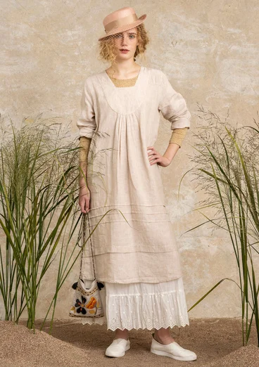 Robe en lin tissé - naturel