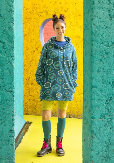 Korte tricot legging "Crossing" van biologisch katoen/elastaan - bladgroen