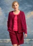 Strickjacke „Raya“ aus Bio-Baumwolle (dunkelhibiskus L)