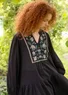 “Hilda” woven organic cotton tunic (black S)