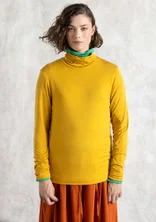 Tricot coltrui van lyocell/elastaan - kurkuma