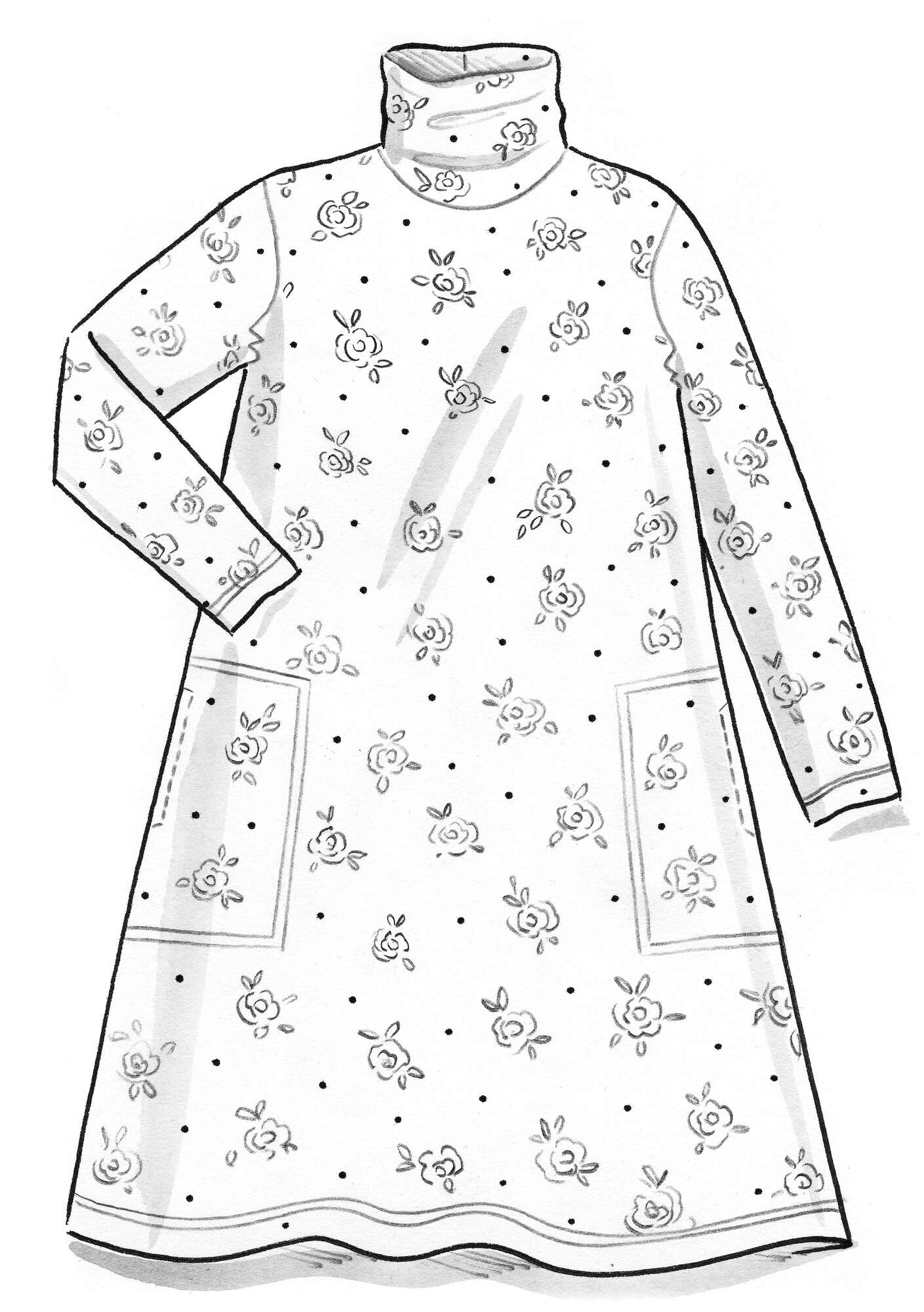“Öland” jersey dress in lyocell/spandex