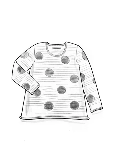 Trøje "Windy" i lammeuldsmiks - mørk pæon