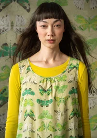 “Fjäril” dress in organic cotton - apple green