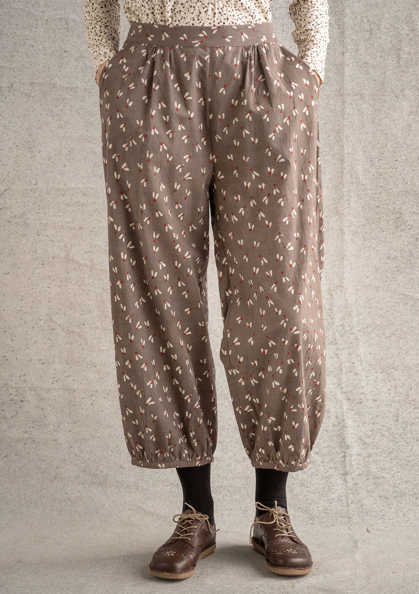 Mud woven organic cotton trousers gudrunsjoden