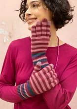 Fingerhandschuhe aus Lammwolle - multi-gestreift