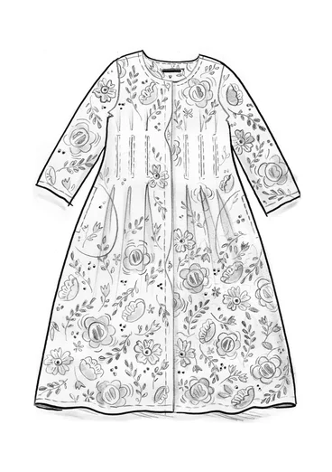 Woven dress "Cleo" in organic cotton - black