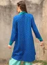 Robe "Elisabet" en jersey de coton biologique/modal (bleu porcelaine XL)