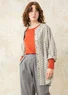 Chemise "Ella" en coton biologique tissé (gris clair M)