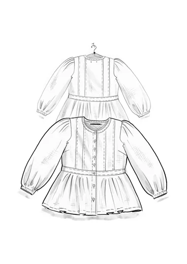 “Tristan” organic cotton blouse - avocado
