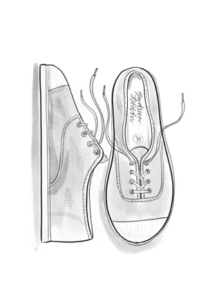 Sneaker „Cordelia“ aus Stoff - hibiskus