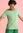 Jerseyshirt „Eleonora“ aus Bio-Baumwolle/Elasthan - erbsengrün-gemustert