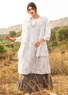 “Cumulus” woven-cotton dress (white XL)