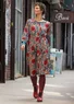 Robe "Rosendale" en coton biologique tissé (tomate M)