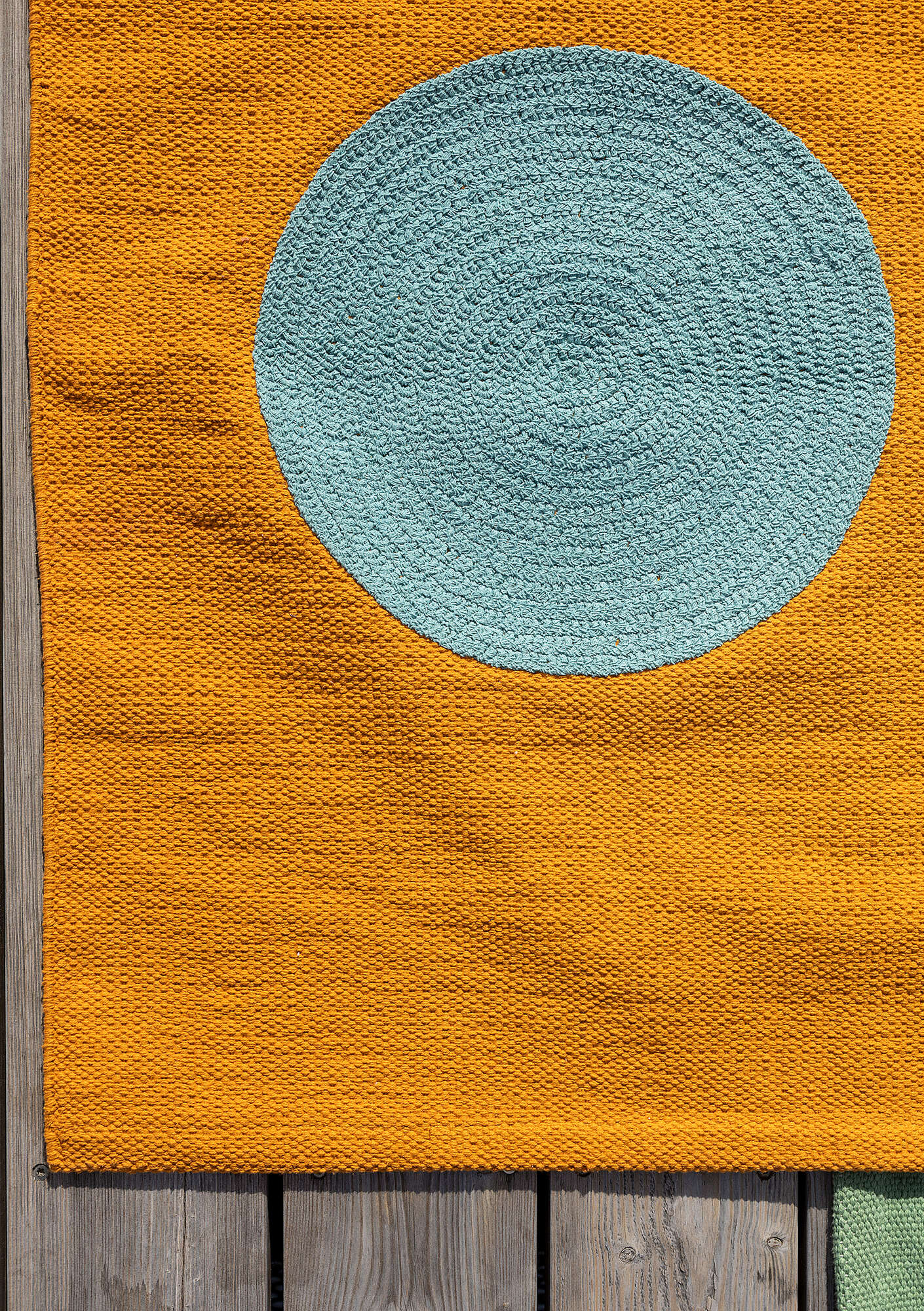 Small Clothe Rug Sun small rug in organic cotton