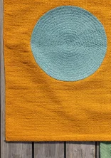“Sun” organic cotton mini-rug - marigold