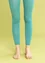 Striped leggings in recycled nylon (aqua green/pigeon blue S/M)