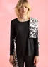 Jerseyshirt „Pearl“ aus Lyocell/Elasthan (schwarz XS)