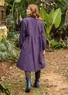 Robe "Marianne" en tissu de coton biologique/lin (étang forestier XS)