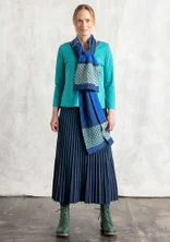 Strickrock aus Bio-/Recycling-Baumwolle - dunkelindigo-dunkelpetrol