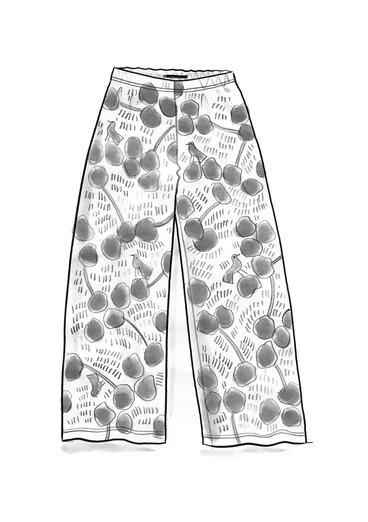 Pantalon "Harriet" en jersey de lyocell/élasthanne - aubergine