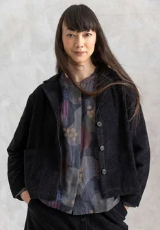 Cordjacke „Rime“ aus Bio-Baumwolle - schwarz
