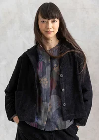 Cordjacke „Rime“ aus Bio-Baumwolle - schwarz