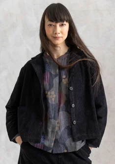 Cordjacke „Rime“ aus Bio-Baumwolle - schwarz