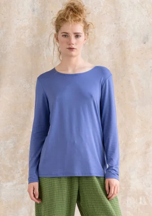 “Ada” lyocell/elastane jersey top - sky blue