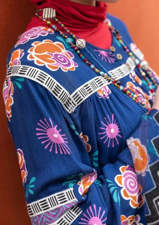 Bluse „Maya“ aus Viskose - indigoblau