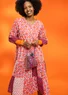 “Sona” woven organic cotton dress (bright red L)