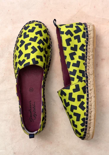 Espadrilles „Hake“ aus Baumwolle - tropengrün