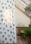 “Tulipanaros” organic cotton curtain flax blue thumbnail
