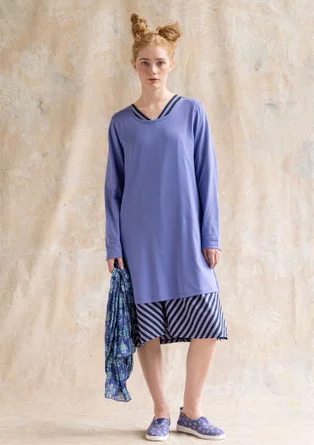 “Billie” jersey tunic in organic cotton/modal - sky blue