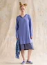 “Billie” jersey tunic in organic cotton/modal (sky blue S)