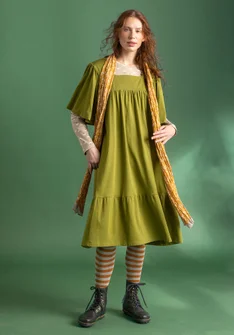 Robe en jersey de coton/modal - vert mousse