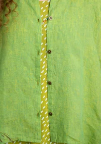 Linnen blouse - erwtengroen
