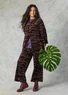 Velourshose „Paraguay“ aus Bio-Baumwolle/Recycling-Polyester (maulbeere XL)