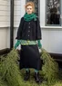 “Vinternatt” alpaca blend knit skirt (black M)