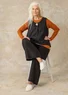 Woven linen pants (black XS)